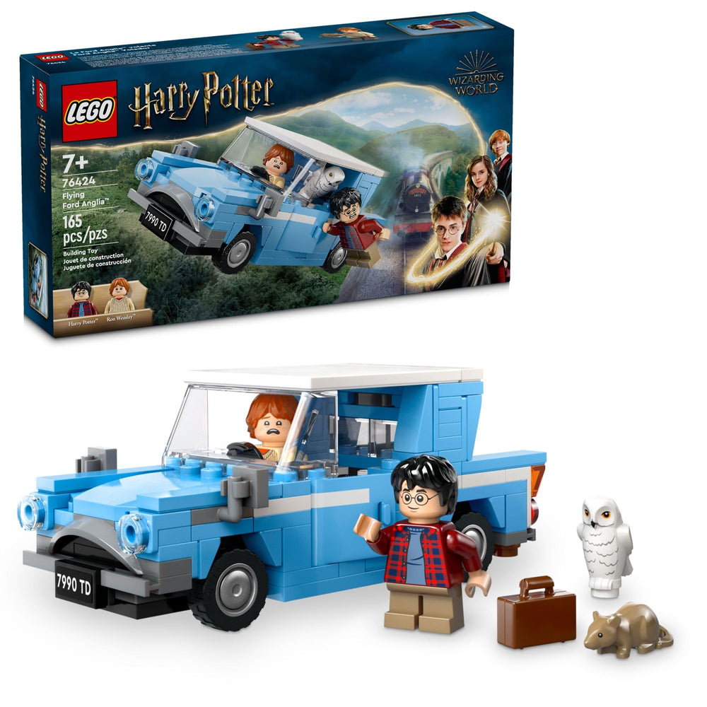 LEGO Harry Potter Flying Ford Anglia front view for imaginative wizarding adventures.