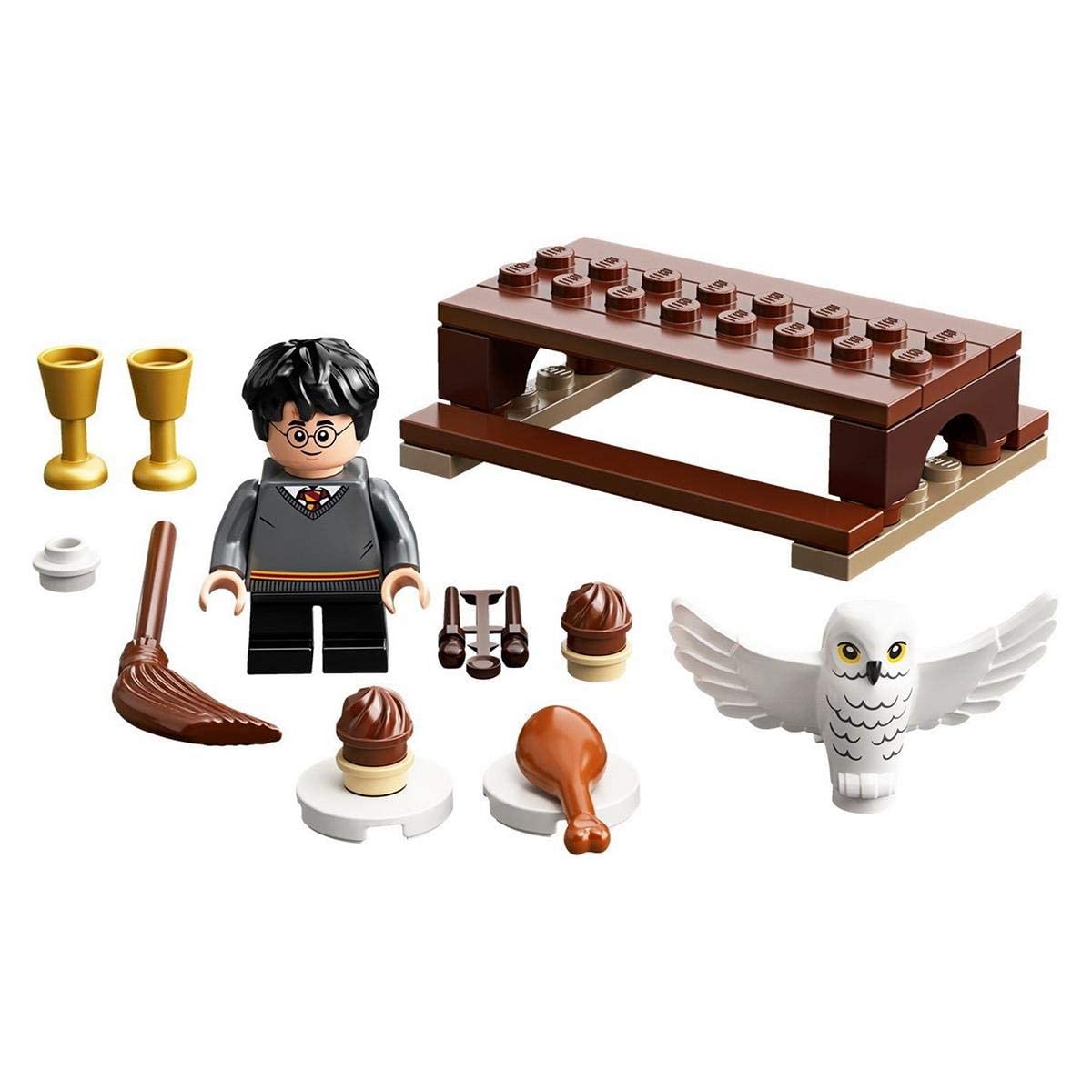 LEGO Harry Potter Great Hall table build for imaginative scenes