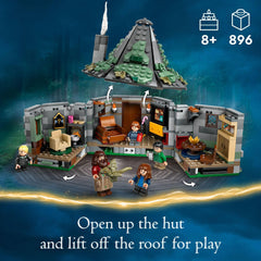 LEGO Harry Potter Hagrid's Hut dragon Norbert egg detail for magical adventures