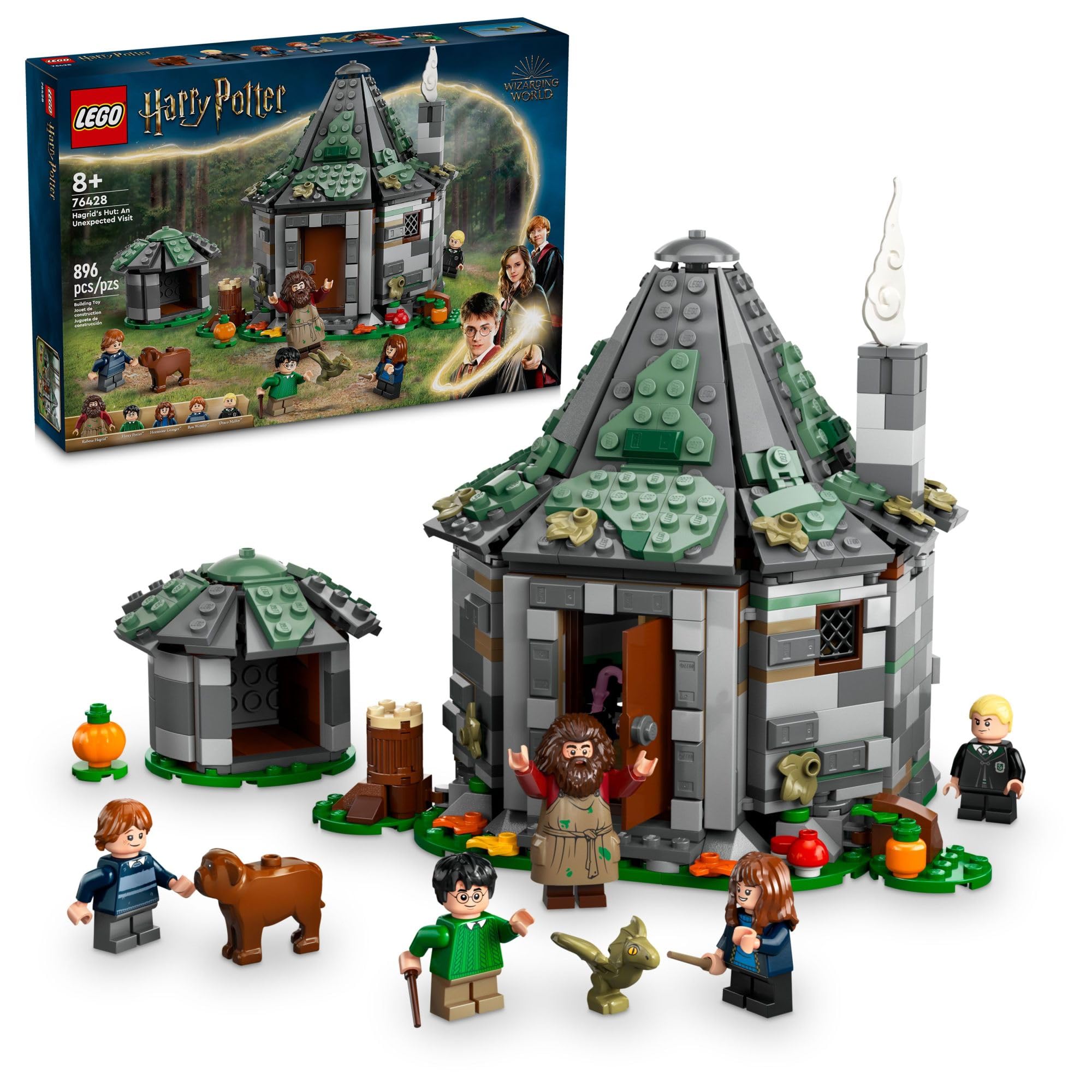 LEGO Harry Potter Hagrid's Hut exterior view for imaginative play and display