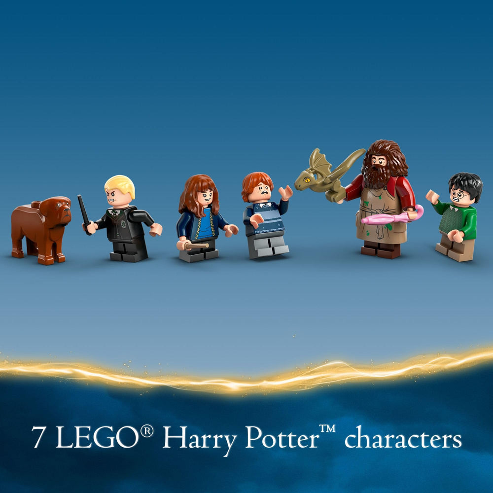 LEGO Harry Potter Hagrid's Hut seven minifigures ready for group play