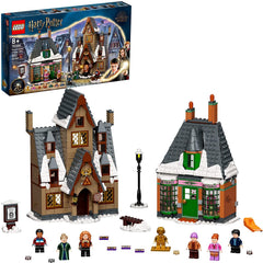 Lego Harry Potter Hogsmeade village visit main buildings for immersive play and display.