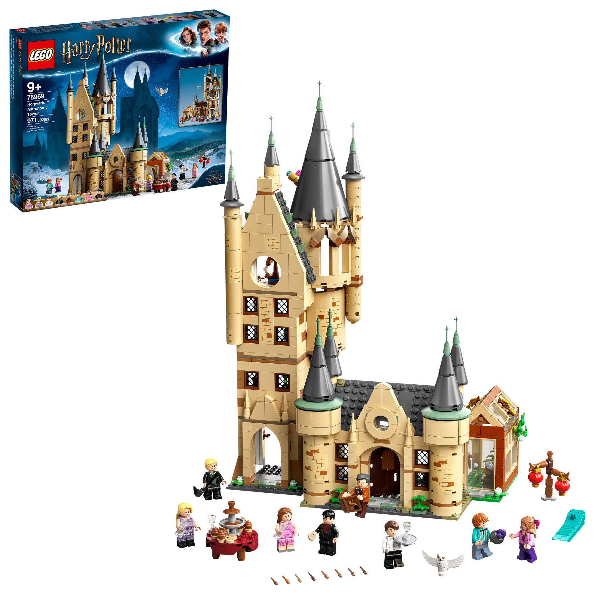LEGO Harry Potter Hogwarts Astronomy Tower telescope scene for imaginative exploration