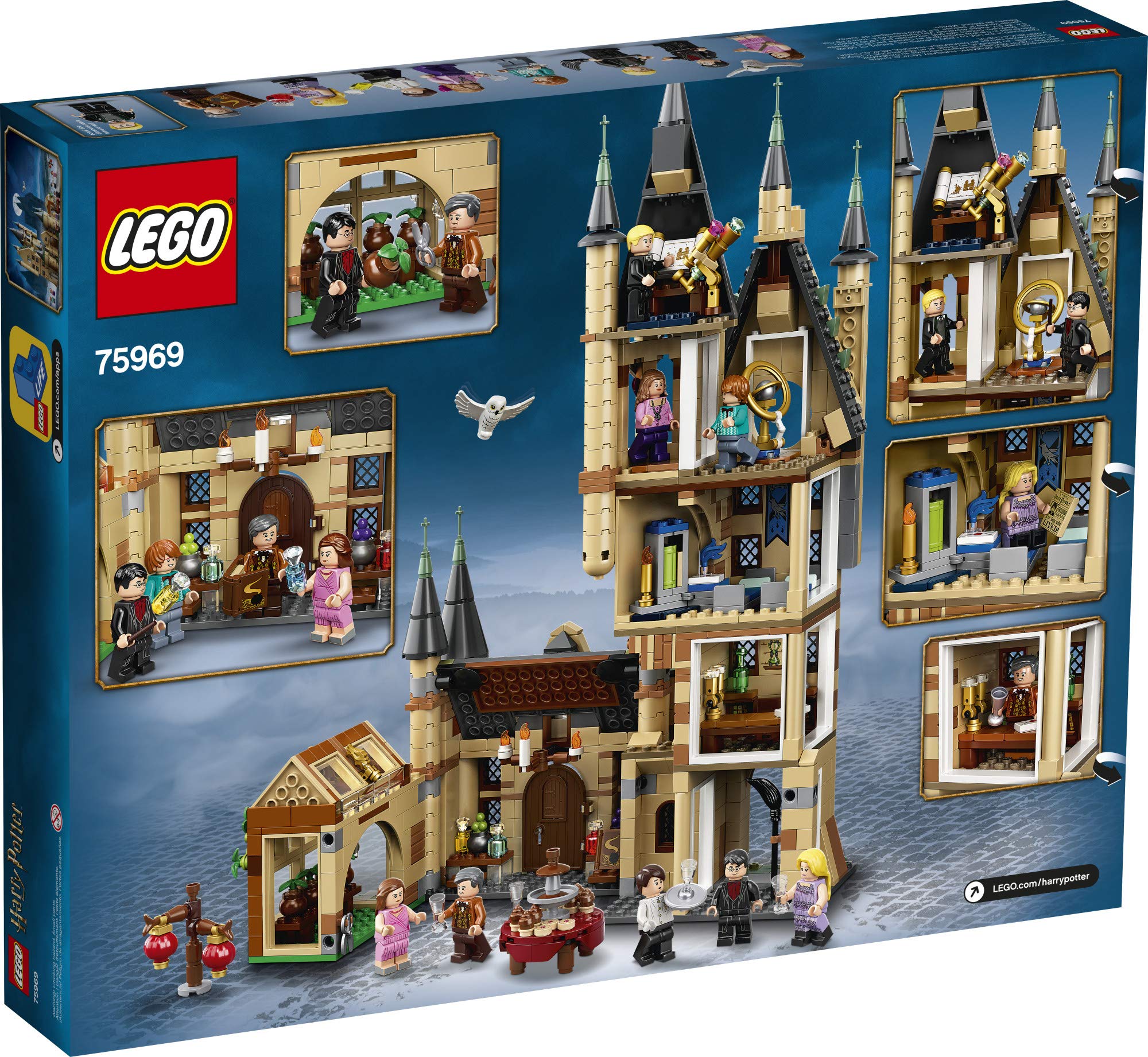 LEGO Harry Potter Hogwarts Astronomy Tower Ravenclaw dorm area enables cozy study scenes