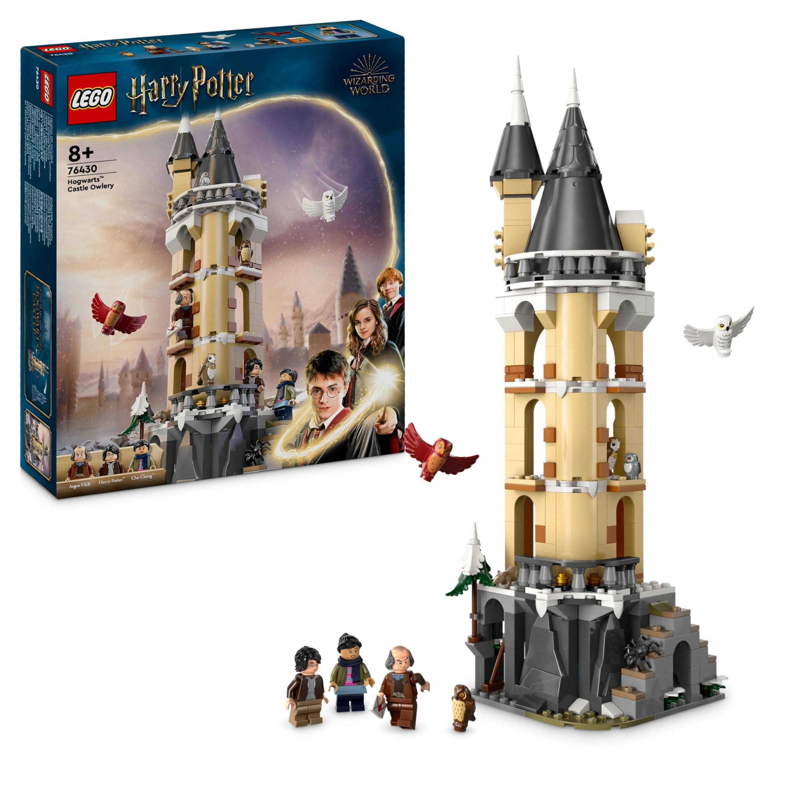 LEGO Harry Potter Owlery at Hogwarts Castle for imaginative play