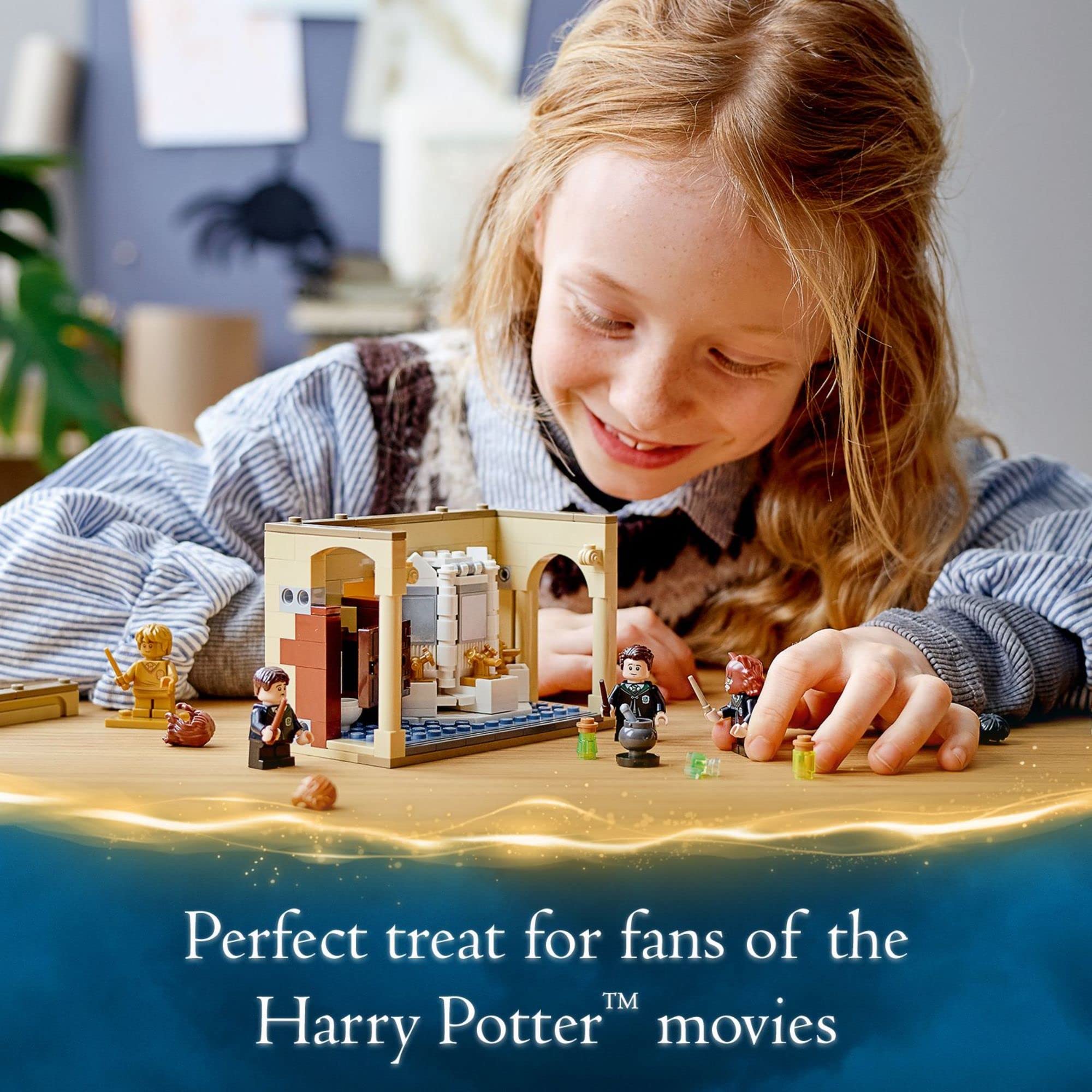 LEGO Harry Potter Hermione cat transformation moment for surprises.