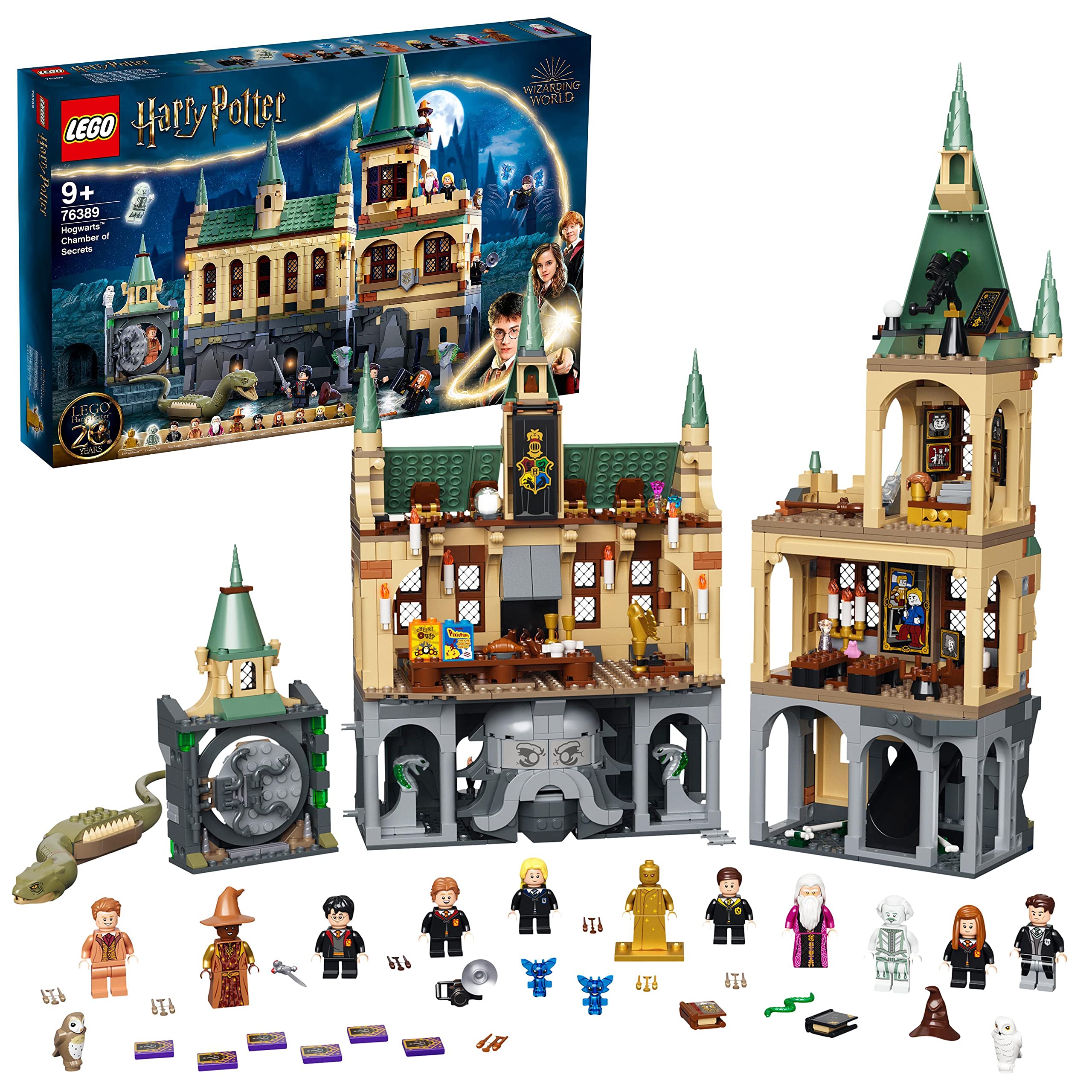 LEGO Harry Potter Hogwarts Chamber of Secrets front view for display and imaginative play.
