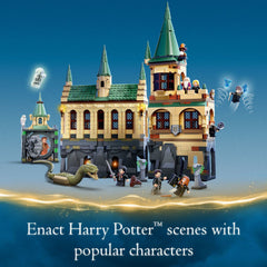 LEGO Harry Potter Hogwarts Chamber of Secrets Basilisk statue with opening mouth inspires adventure