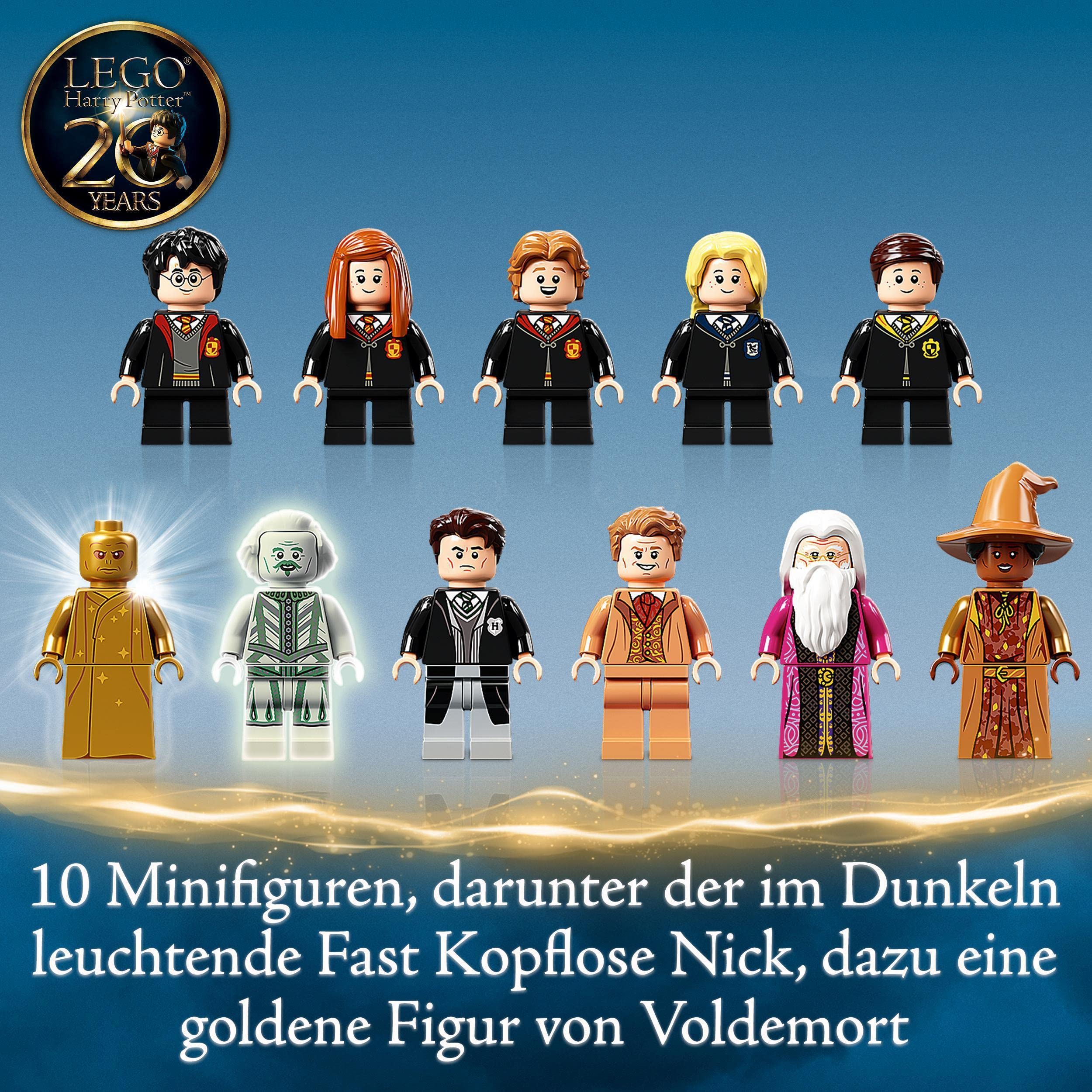 LEGO Harry Potter Hogwarts Chamber of Secrets eleven minifigures inspire character-driven adventures.
