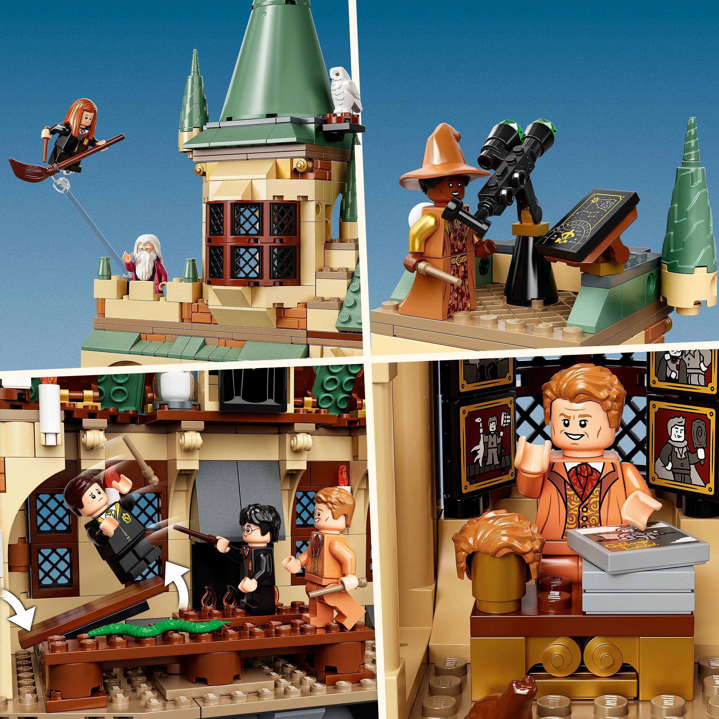 LEGO Harry Potter Hogwarts Chamber of Secrets Nearly Headless Nick glow figure for magical ambiance.