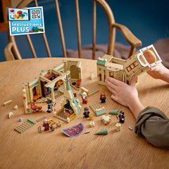 LEGO Harry Potter Dumbledore's Office Baby Fawkes rising adds magical atmosphere.