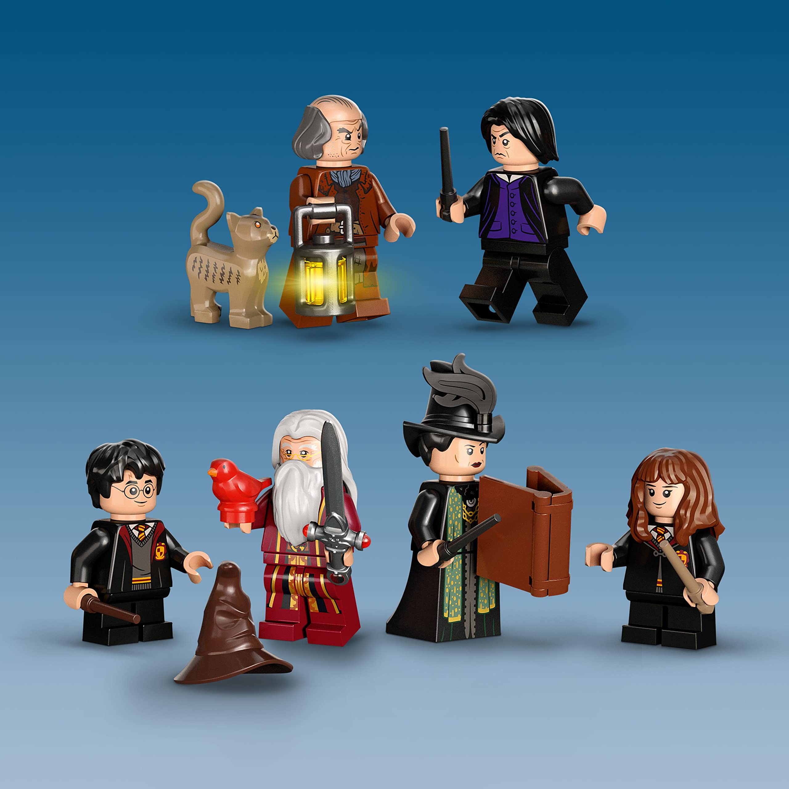 LEGO Harry Potter Dumbledore's Office Sword of Gryffindor and Sorting Hat invite heroic moments.