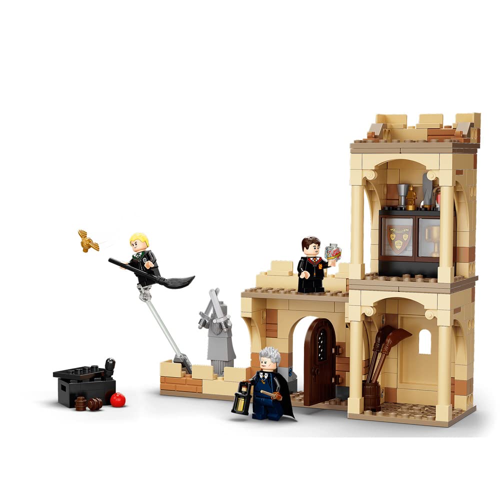 LEGO Harry Potter Hogwarts First Flying Lesson set shows colorful bricks and textures
