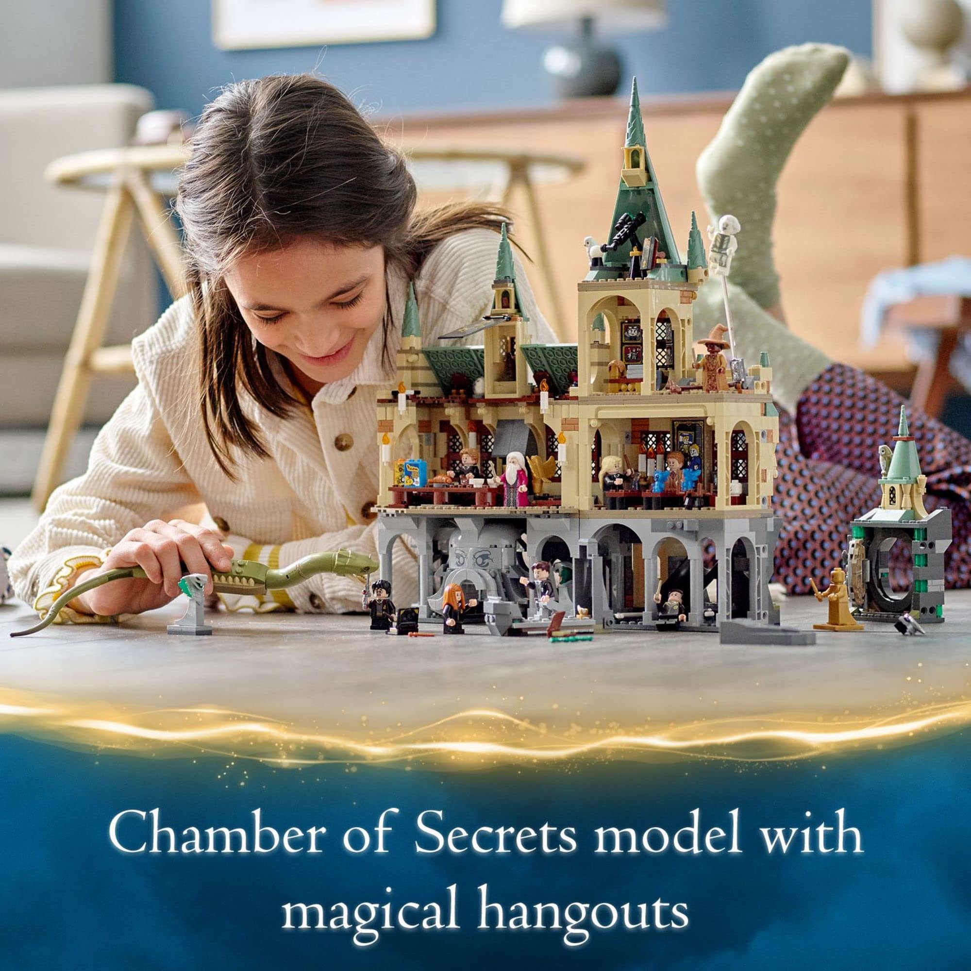 LEGO Harry Potter Hogwarts Great Hall dining area for magical moments