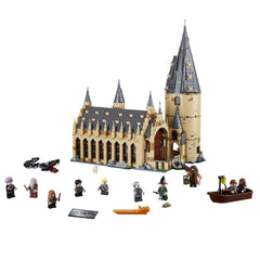 LEGO Harry Potter Hogwarts Great Hall front view shows detailed castle design for imaginative play