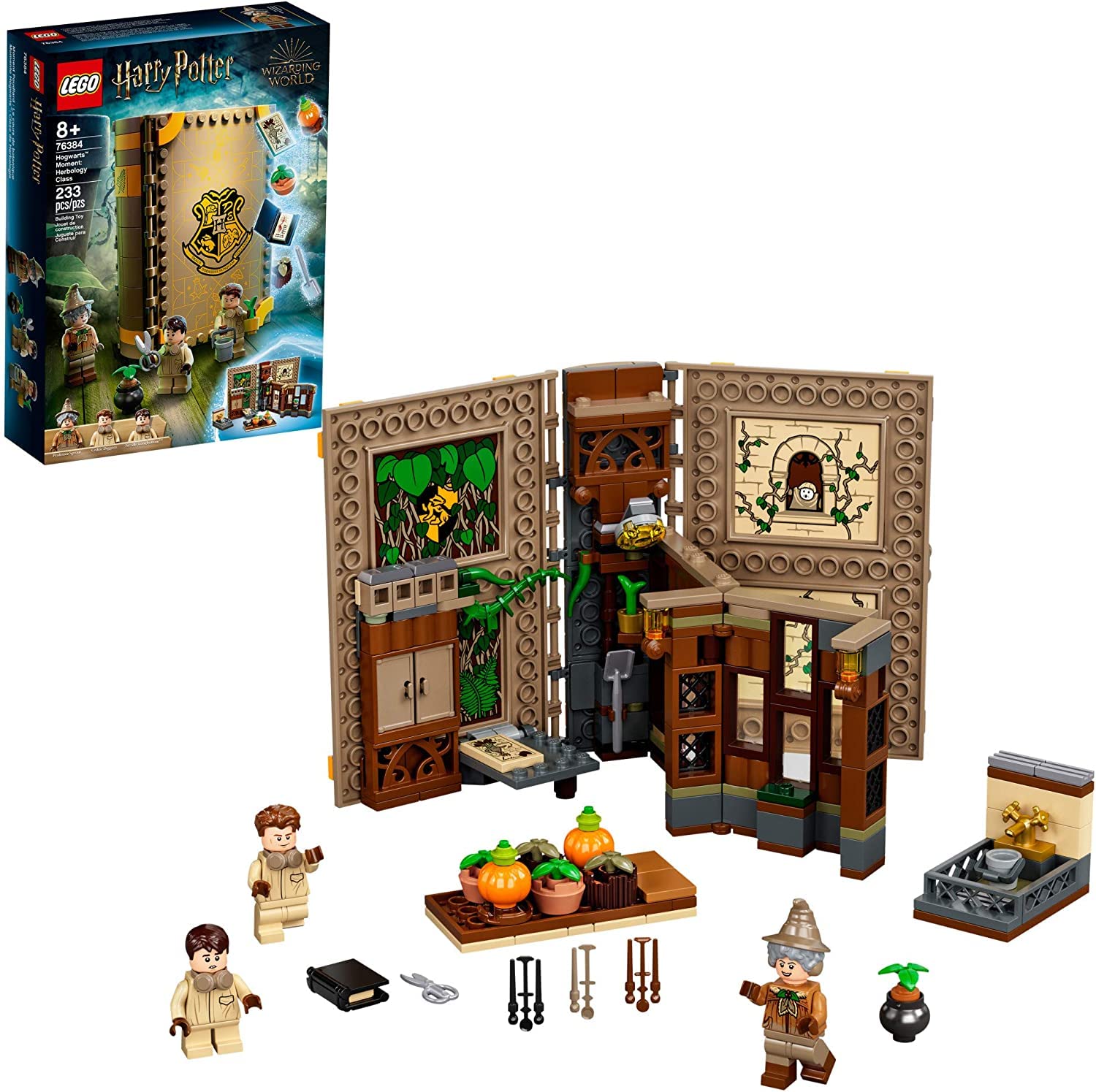 LEGO Harry Potter Hogwarts Moment greenhouse backdrop for herbology classroom storytelling