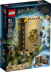 LEGO Harry Potter Hogwarts Moment herbology class cover opens to reveal greenhouse scene for imagination