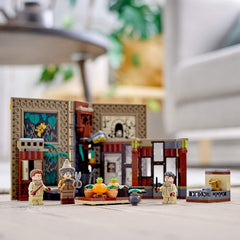 LEGO Harry Potter Hogwarts Moment Sprout Neville Cedric minifigs in herbology classroom
