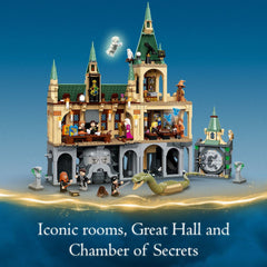 LEGO Harry Potter Hogwarts Nearly Headless Nick glow-in-the-dark minifigure adds spooky ambiance