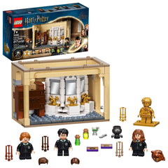 LEGO Harry Potter Hogwarts Myrtle bathroom polyjuice scene for imaginative play.