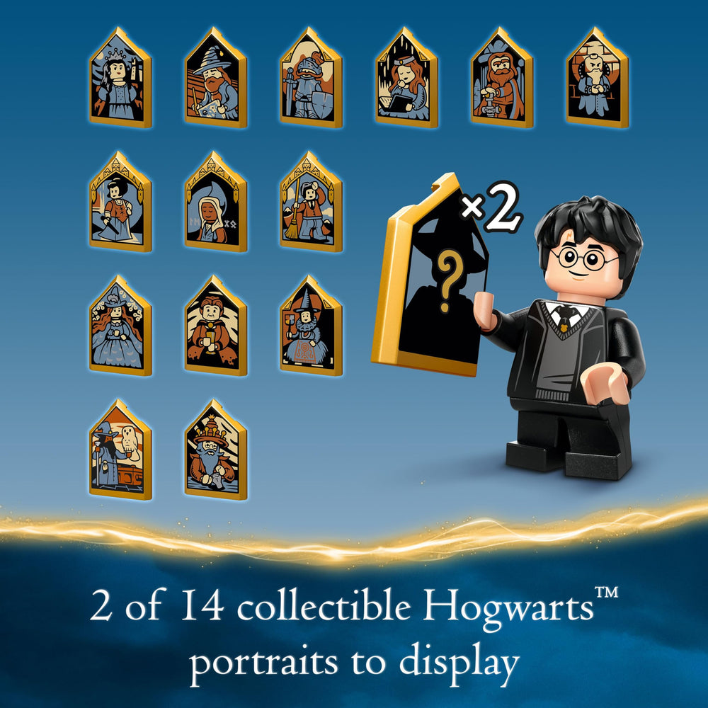 LEGO portraits decorate the classroom with collectible detail