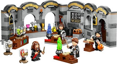 LEGO Hogwarts potion lesson chalkboard guides kids through brewing