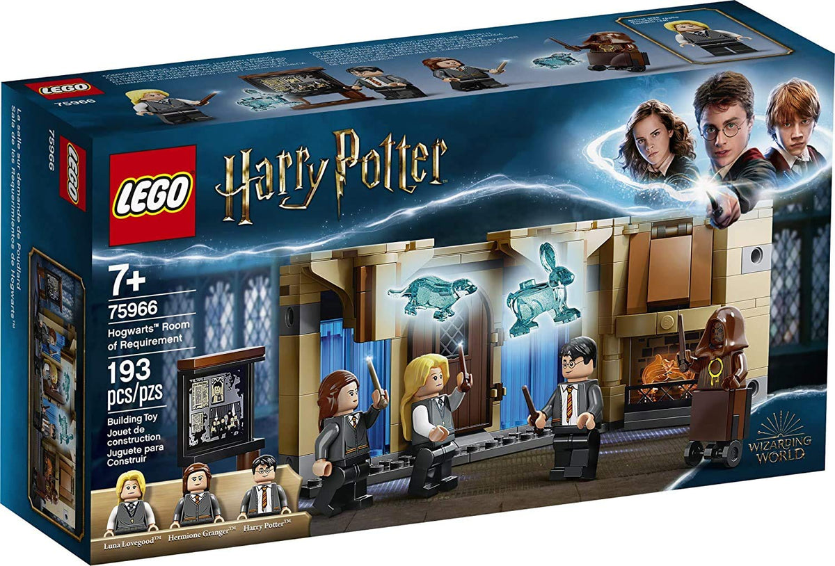 LEGO Harry Potter Hogwarts Room of Requirement set displayed for magical play and imaginative room configurations.