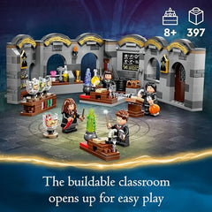 LEGO Snape minifigure with students ready for class