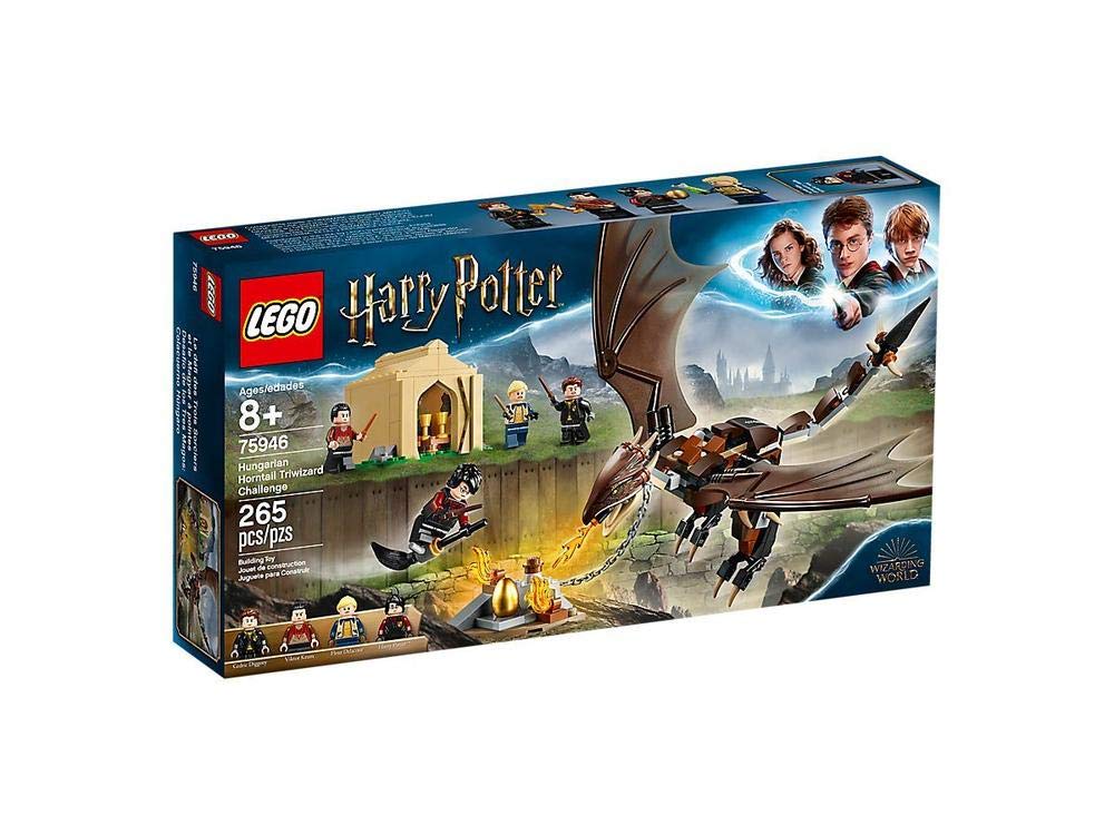 LEGO Harry Potter Hungarian Horntail dragon close-up for dramatic dragon battles