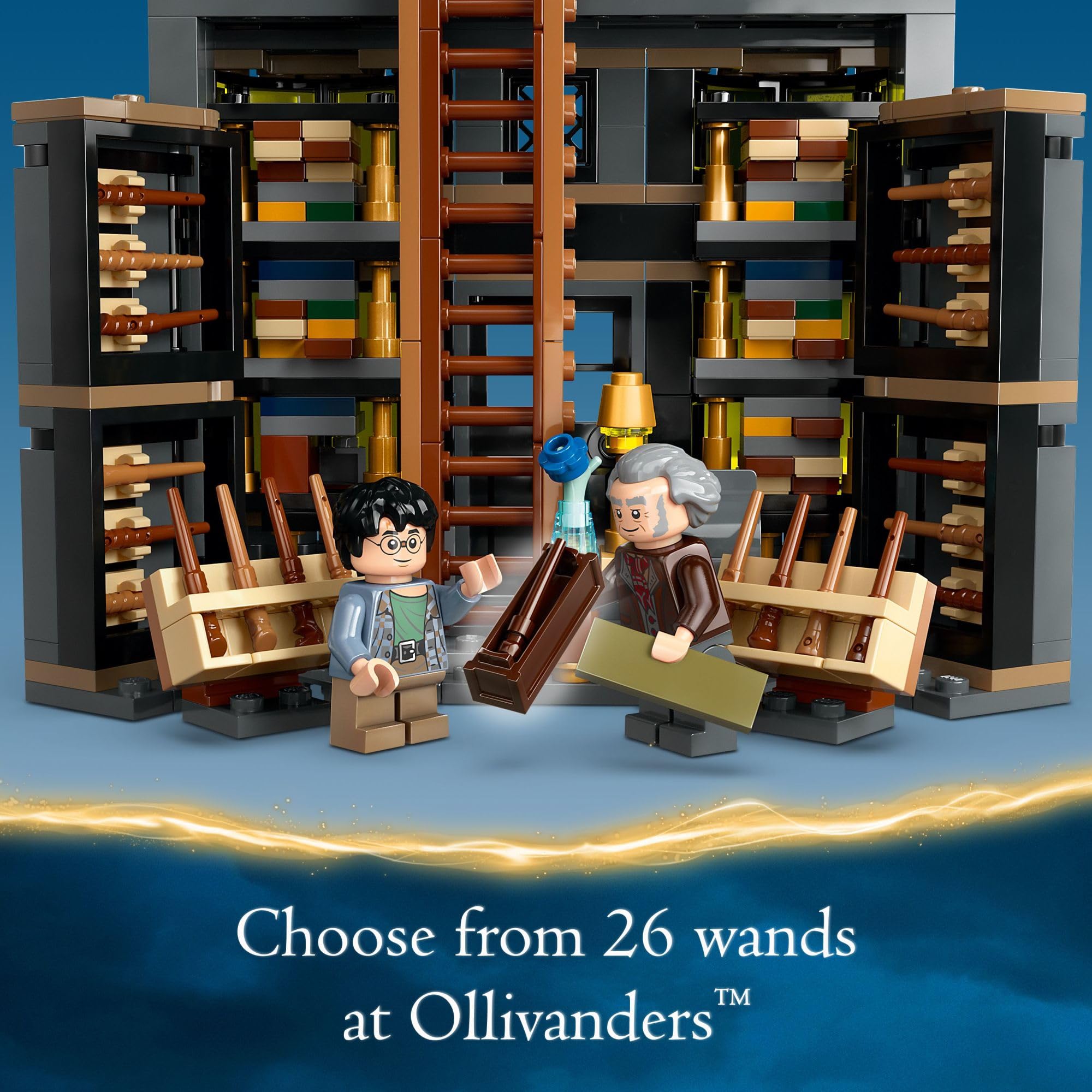 LEGO Harry Potter Madam Malkin's robes shop façade for dress-up roleplay.