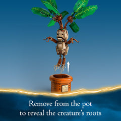 LEGO Harry Potter Mandrake full-height figure for shelf decor