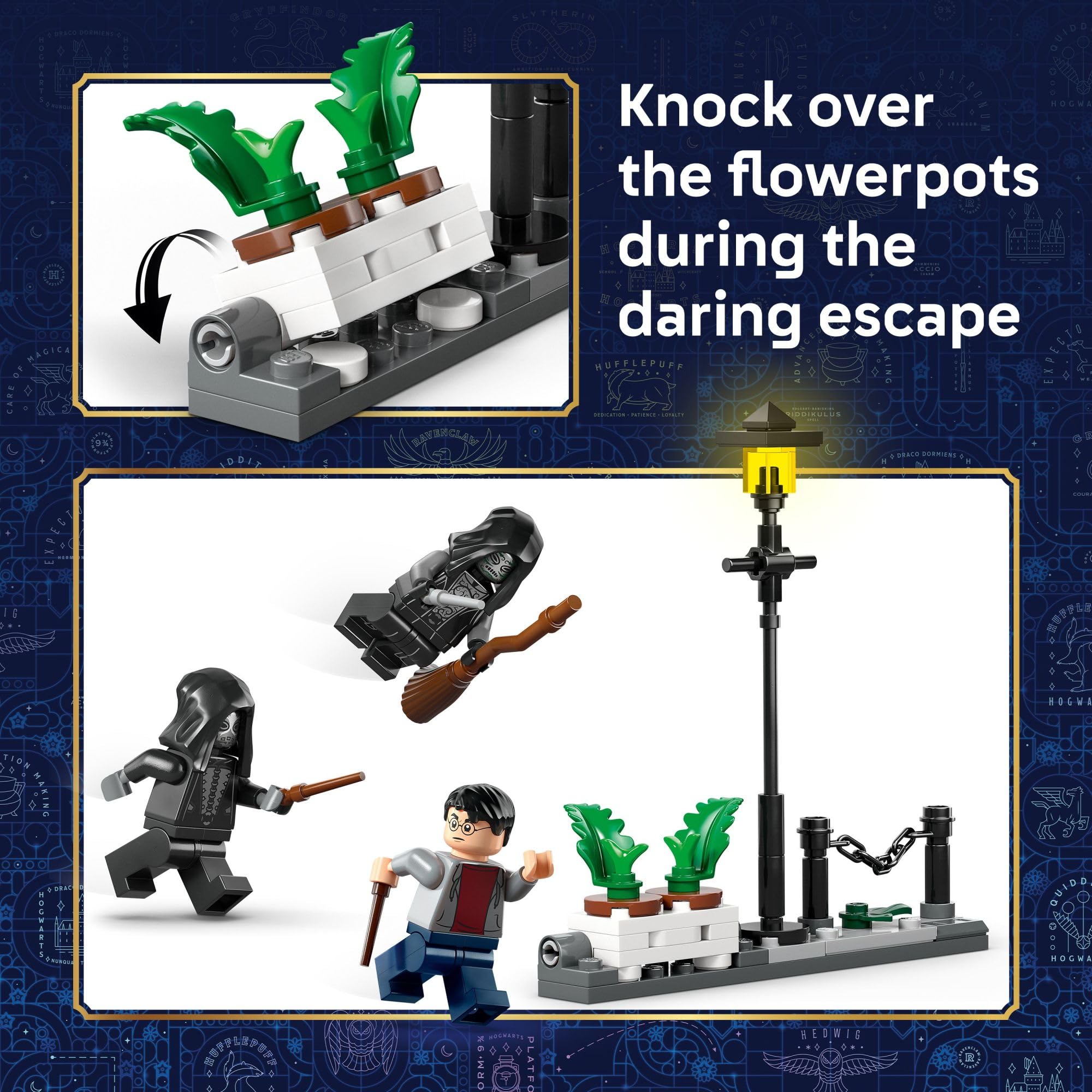 LEGO Privet Drive planter with flip-over pots for interactive play