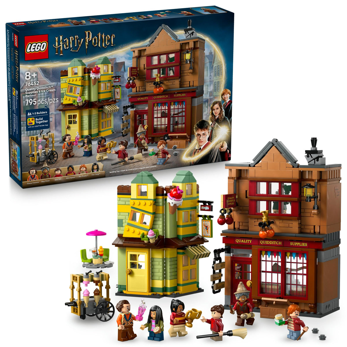 LEGO Harry Potter Quality Quidditch Supplies broom display sparks imaginative play