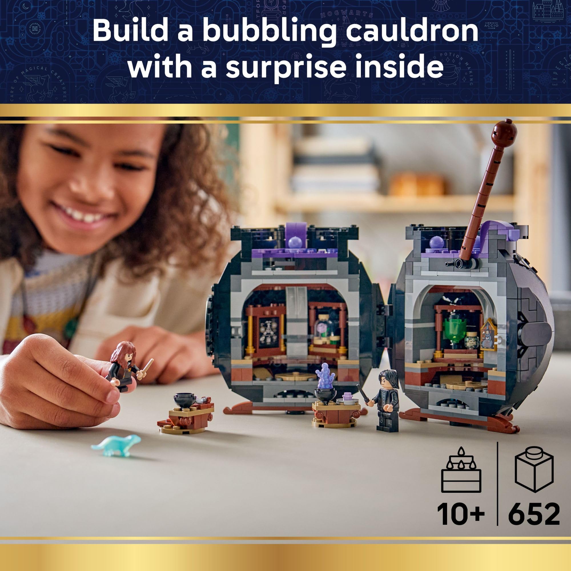 LEGO Harry Potter secret potions classroom opens for imaginative stories.