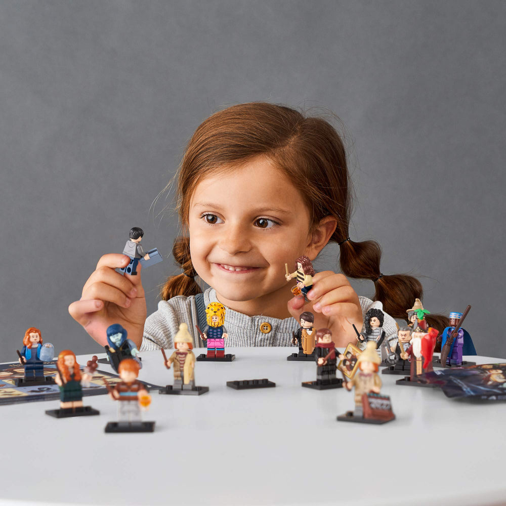 Harry Potter minifigure with wand from LEGO Series 2 for storytelling