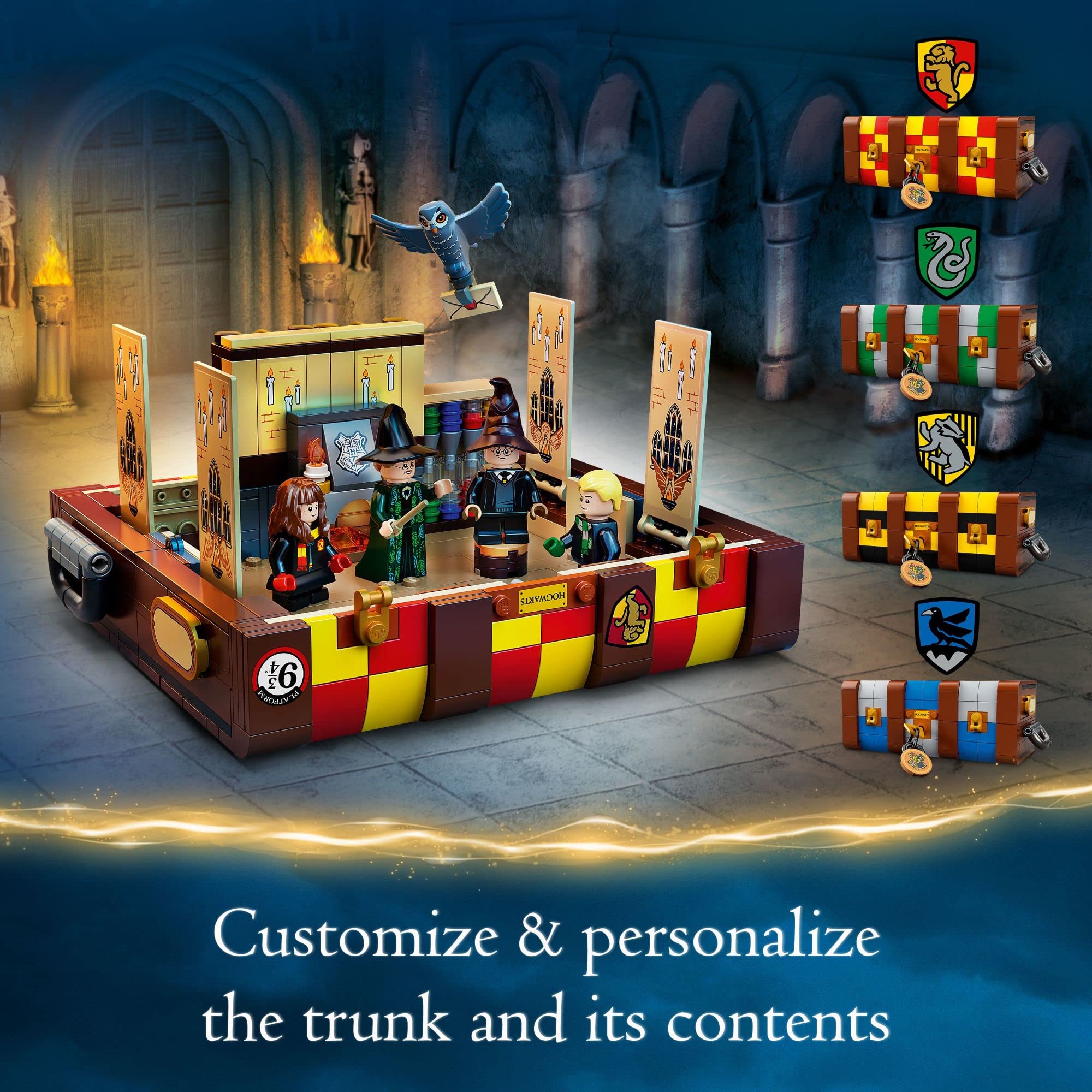 LEGO Harry Potter Sorting Hat and Marauder's Map detail