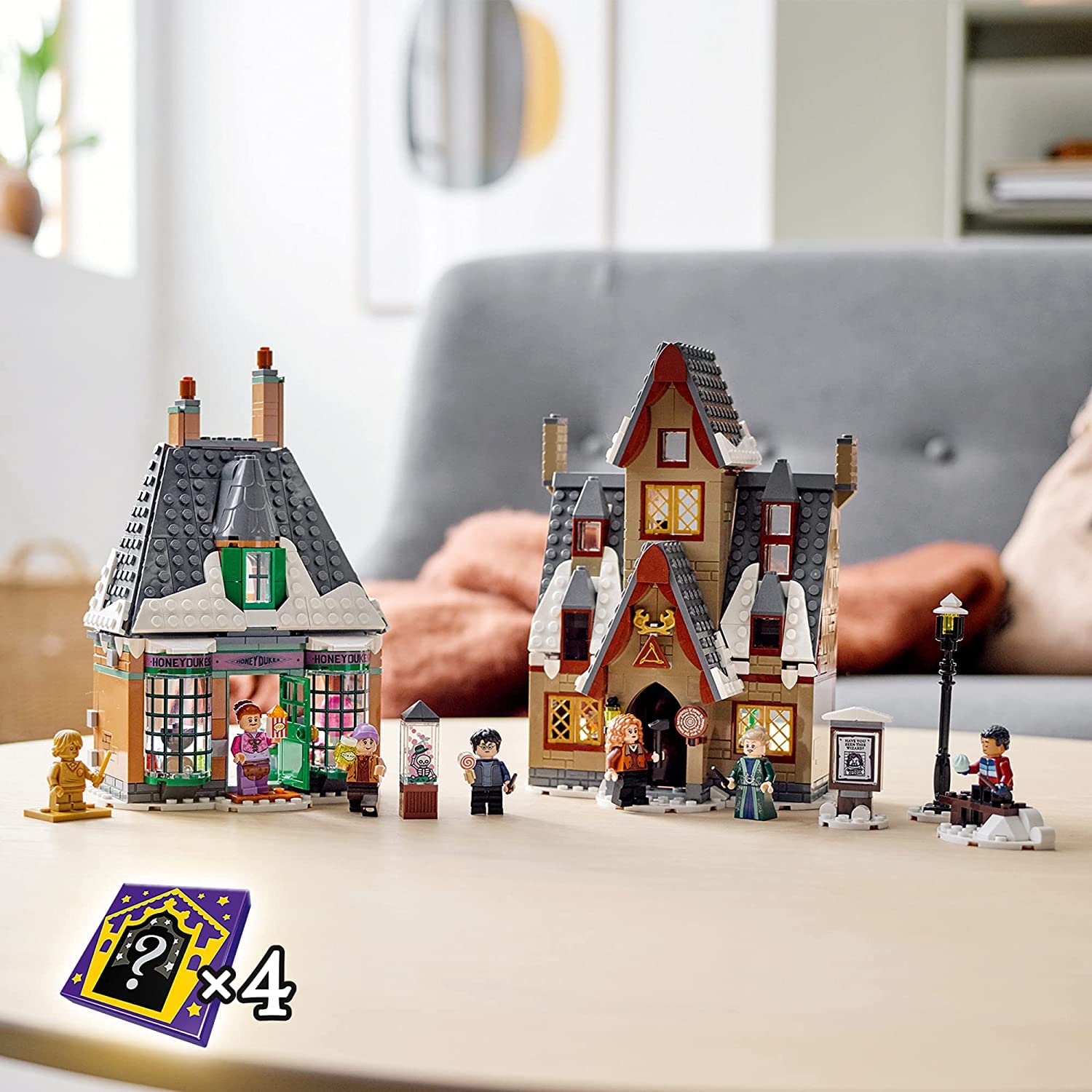 Lego wizard card tiles for collectibility and surprise discoveries.