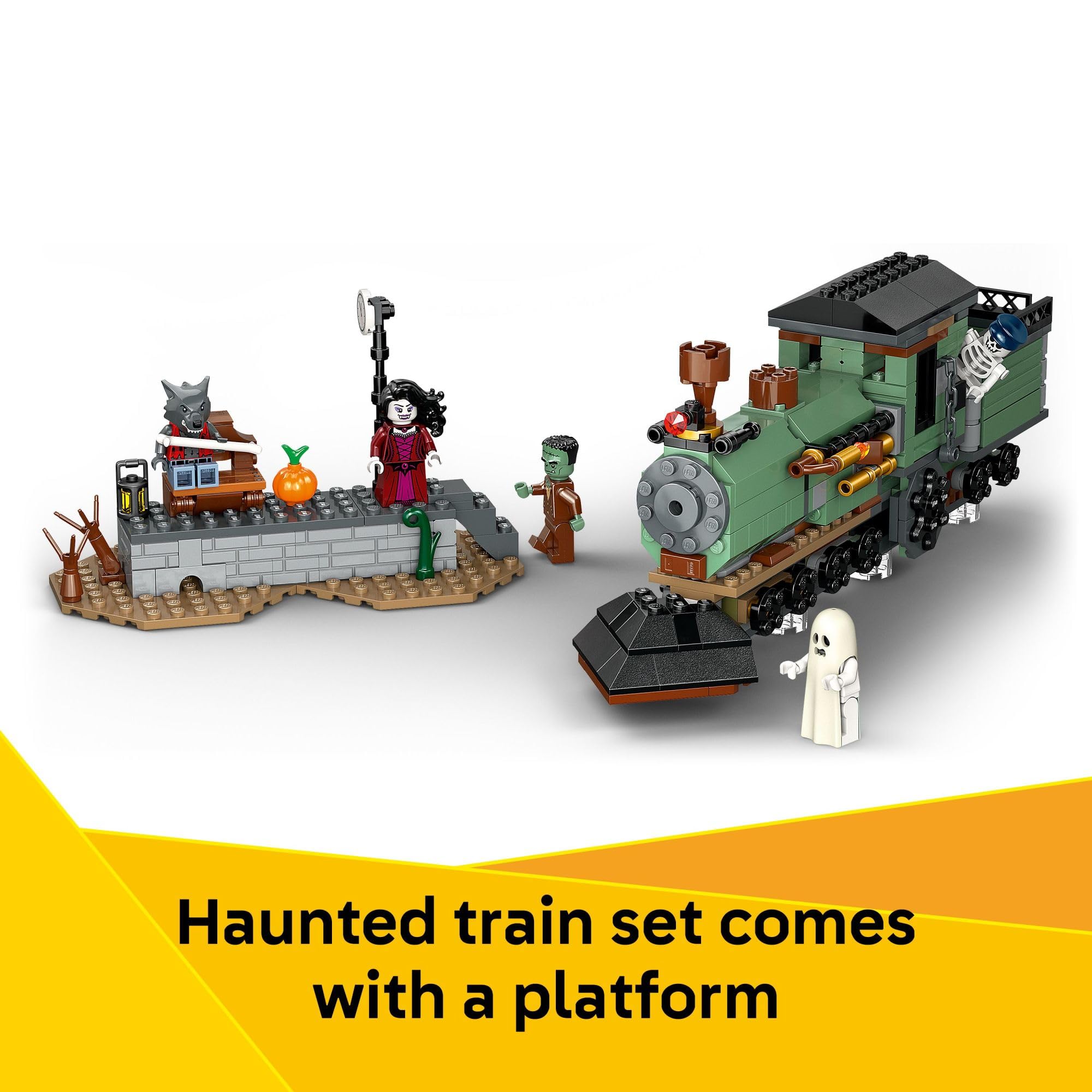 LEGO Creator 3-in-1 Haunted Mansion organ detail adds eerie ambiance