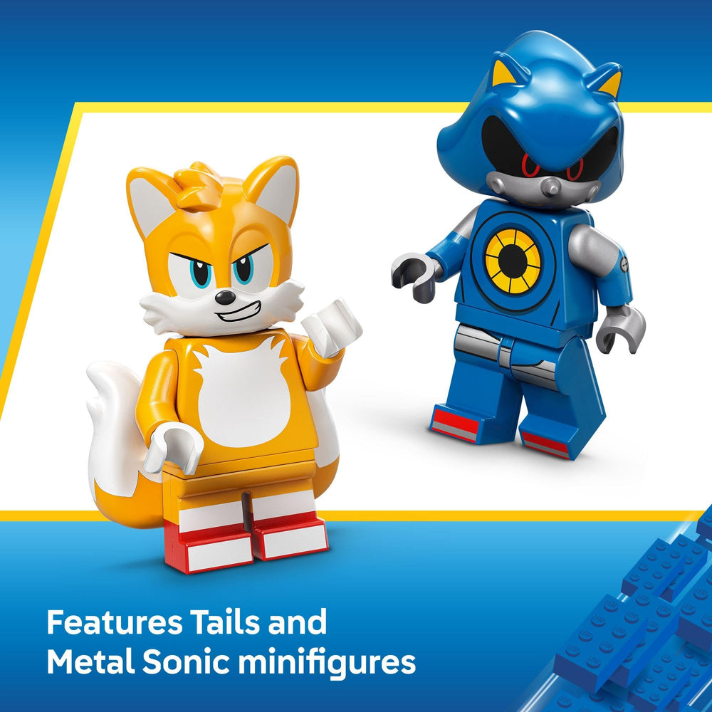LEGO Cyclone vs Metal Sonic set shows compact dimensions for quick builds