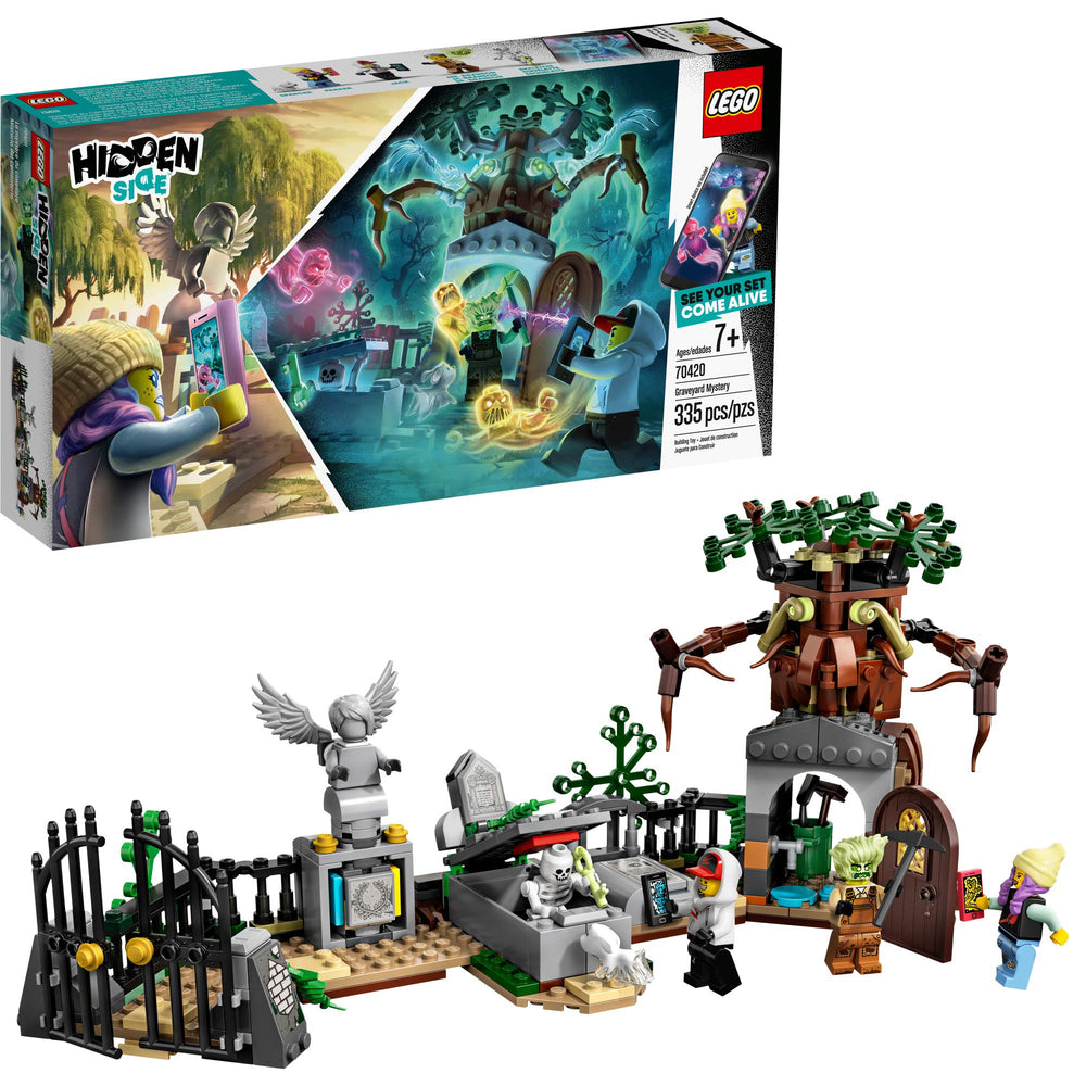 LEGO Hidden Side Graveyard Mystery 70420 graveyard entrance supports AR-enhanced play