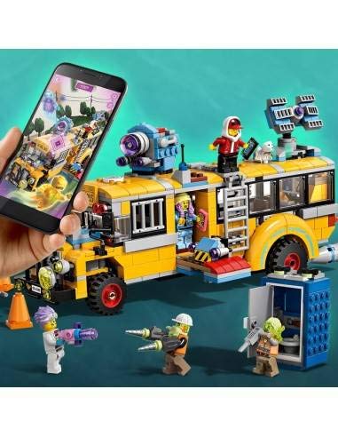 LEGO Hidden Side Paranormal Intercept Bus 3000 haunted bus exterior invites spooky storytelling.