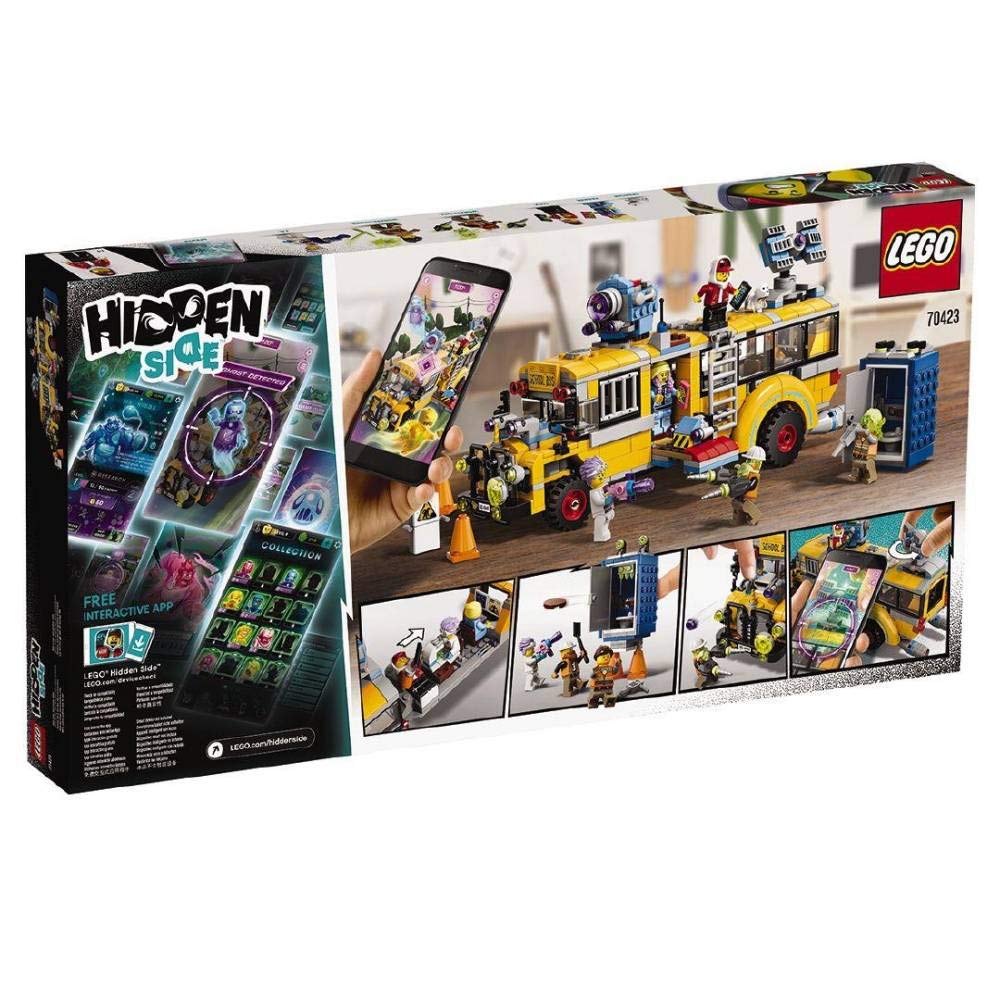 LEGO Hidden Side Paranormal Intercept Bus 3000 pull-out command center enables interactive ghost-hunting play.