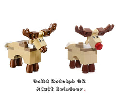 LEGO holiday minifigure animal reindeer alternate build option for scene customization.