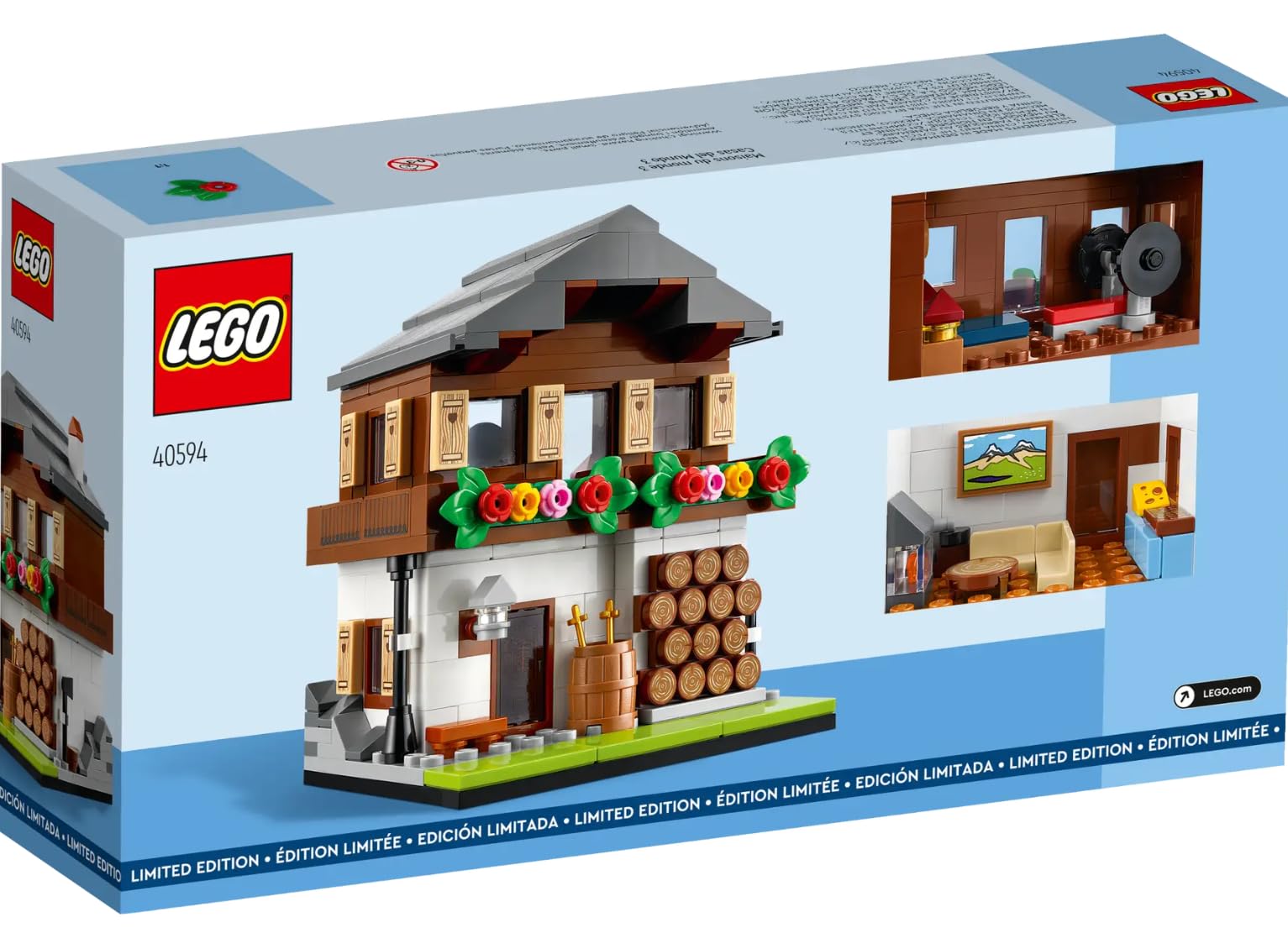 LEGO Houses of The World 3 Switzerland side view showing architecture detail