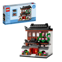LEGO Houses of the World 4 China roof tiles for authentic architectural detailing on display.