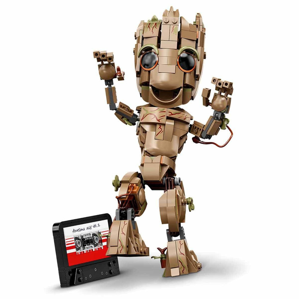 LEGO I Am Groot 76217 26 cm tall poseable model for play.