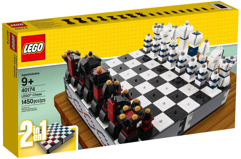 LEGO Iconic Chess Set 40174 buildable chessboard for immersive play.