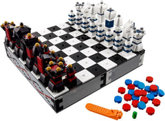 LEGO Iconic Chess Set 40174 buildable pieces with secure interlock.