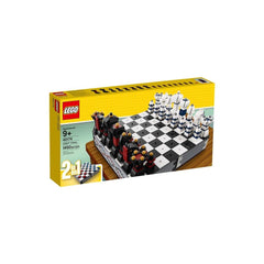 LEGO Iconic Chess Set pieces stored inside the board for easy transport.