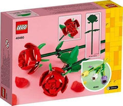 LEGO Iconic Rose 40460 adjustable stems showing customizable arrangement.